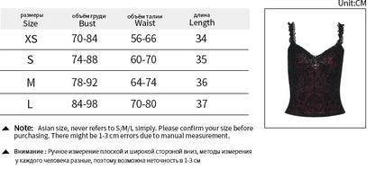 Mall Gothic Spaghetti Strap Tanks Top Hot Sexy V-neck Lace Patchwork Camisole Basic Slim Vests Summer Techwear Women