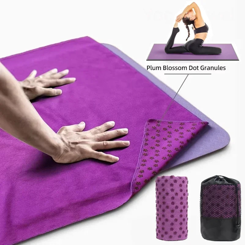 Apex Ritual Hot Yoga Towel – Non-Slip Sweat-Absorbent Mat Towel