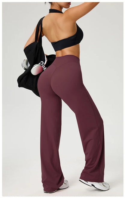 Women's Workout Wide-Leg High-Waist Leggings