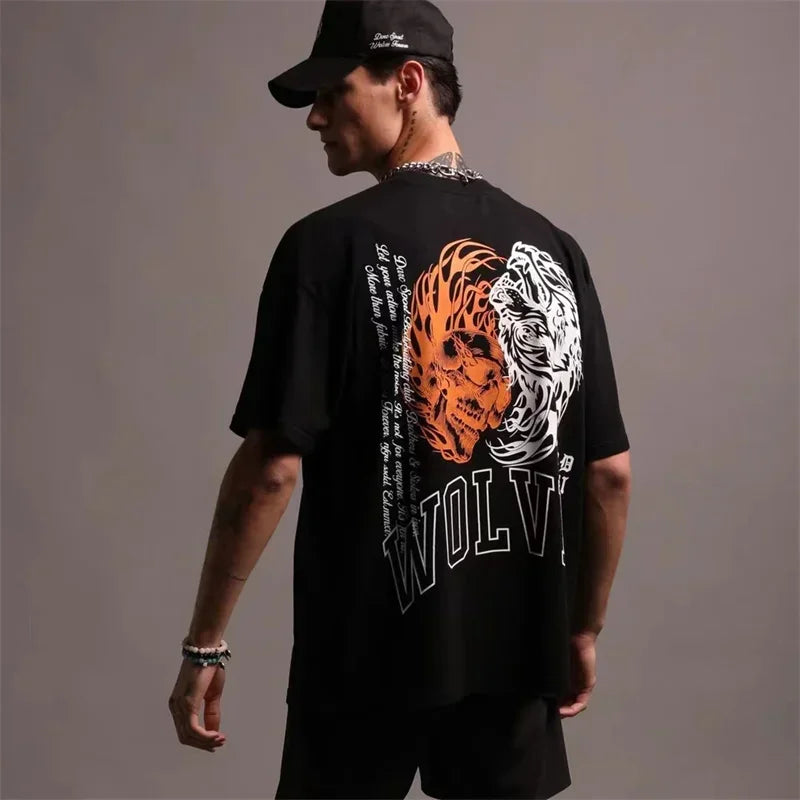 Women's Wolf Graphic Cotton Training T-Shirt