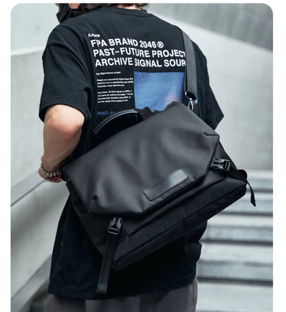 MATE ELAN Waterproof Business Men's Messenger Bag, Multi-functional Laptop Case, Casual Large Capacity Crossbody Bag for Men