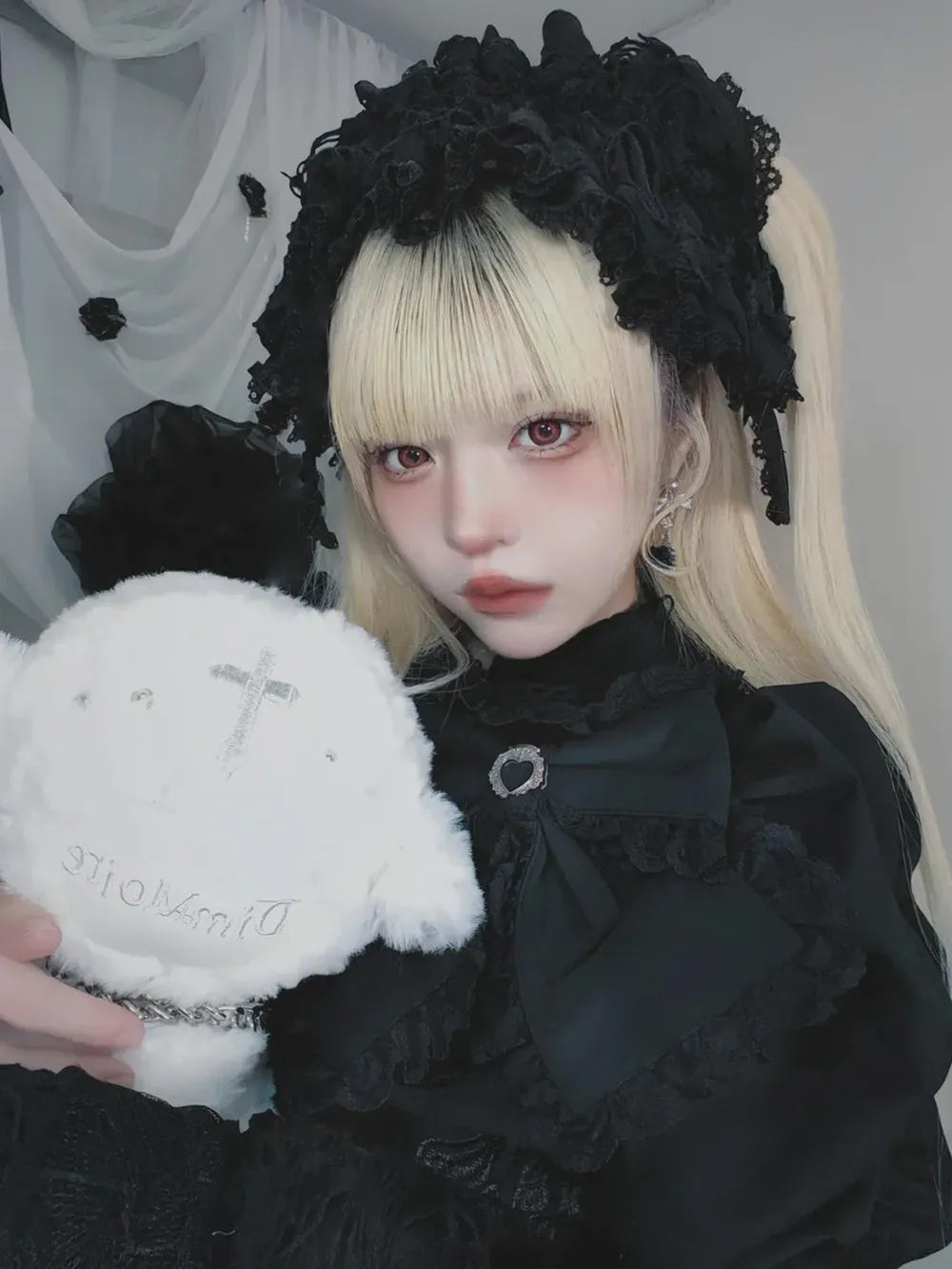 Women's Harajuku Gothic Lolita Mini Dress
