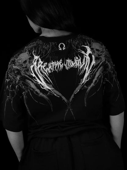 Breathedivinity New Cotton Printed Loose-Fitting Round-neck T-Shirts for Men and Women