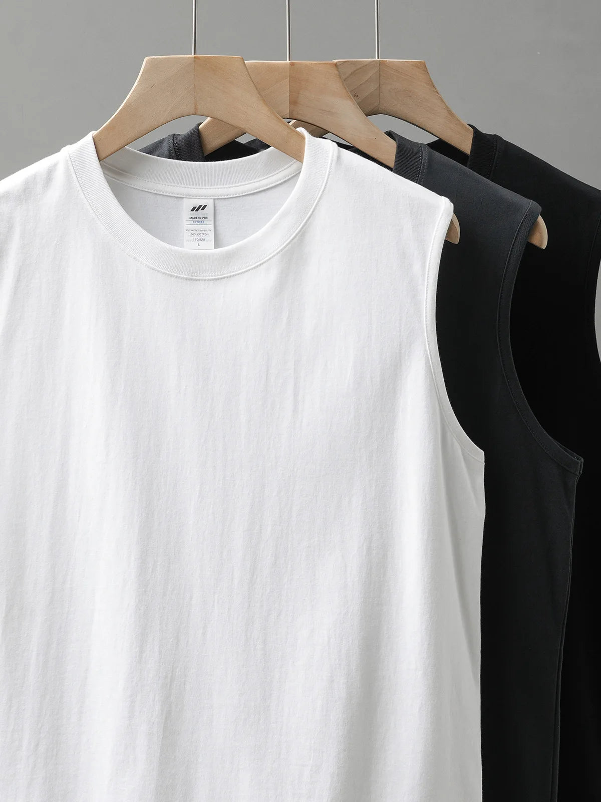 Dukeen 250G Heavyweight Men's Tank Tops 2024 New Summer Pure Cotton Sleeveless Shirt Man Sports Casual Basketball Vest