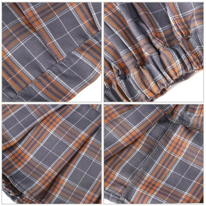 2026 Sexy Schoolgirl JK Uniform Japanese Mini Ultra Short Pleated Plaid Skirt Half Body Studentwear For Cosplay Clubwear Skirts