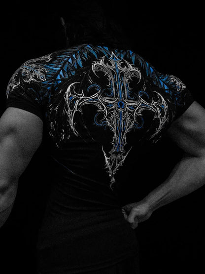 Breathedivinity Quick-dry Short-Sleeved Fitness Training Elastic Tight-Fitting Clothing Cycling Compression Fitness T-shirt
