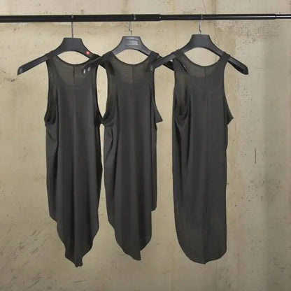 HKSH RO 2025 Summer New Man Dark Tide Chic Tank Top Ultra-thin Transparent Sleeveless Sweatshirt Wool Fashion Vest Trendy HK4911
