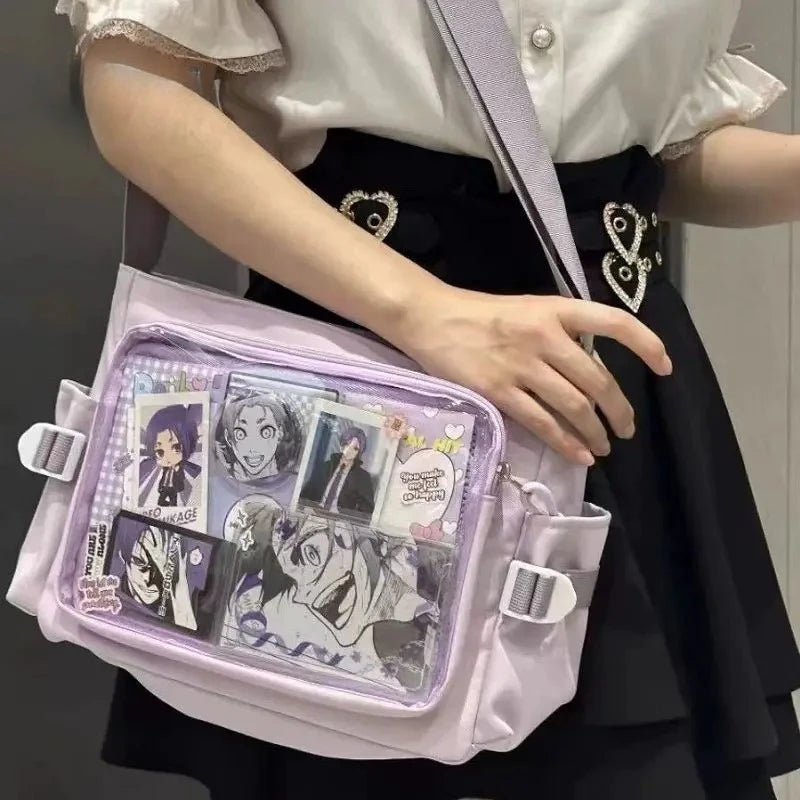 Japanese One shoulder large capacity female Ita Bags Y2K Spice Girl Uniform bag Comic Exhibition Goth Lolita Women Computer bag