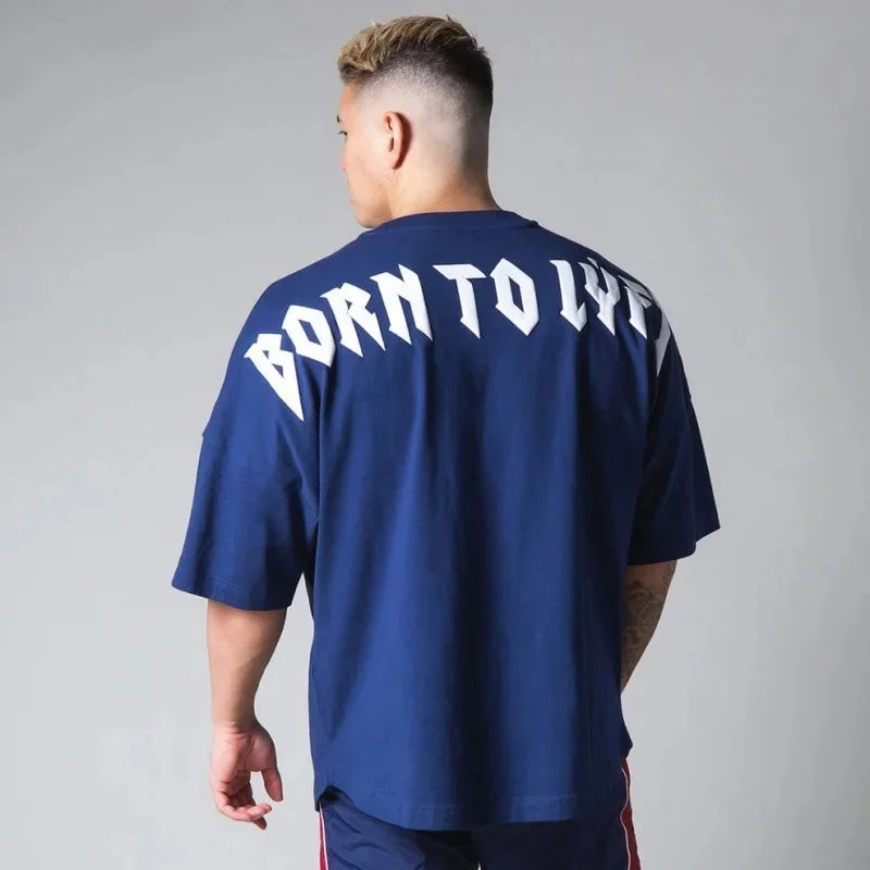 Apex Ritual – メンズ ゆったりフィット サマー スポーツ Tシャツ – フィットネス バスケットボール 半袖 韓国スタイル