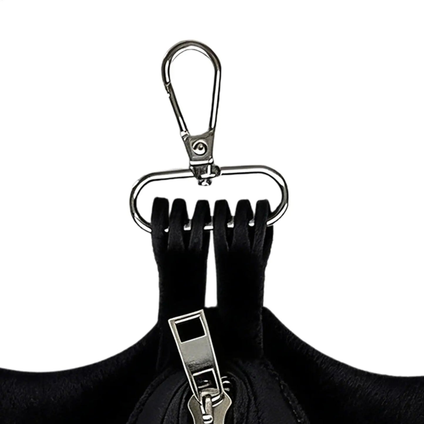 Coin Purse PU Leather Bat Gothic Bag Keychain Change Purse with Foldable Wings for Outdoor Shopping Travel Work School Events
