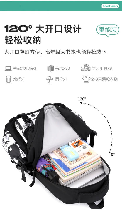 NEW Children School Bags Teenage Boys Kids Backpack Middle High School Students School Backpacks Outdoor Travel Book Bag Mochila