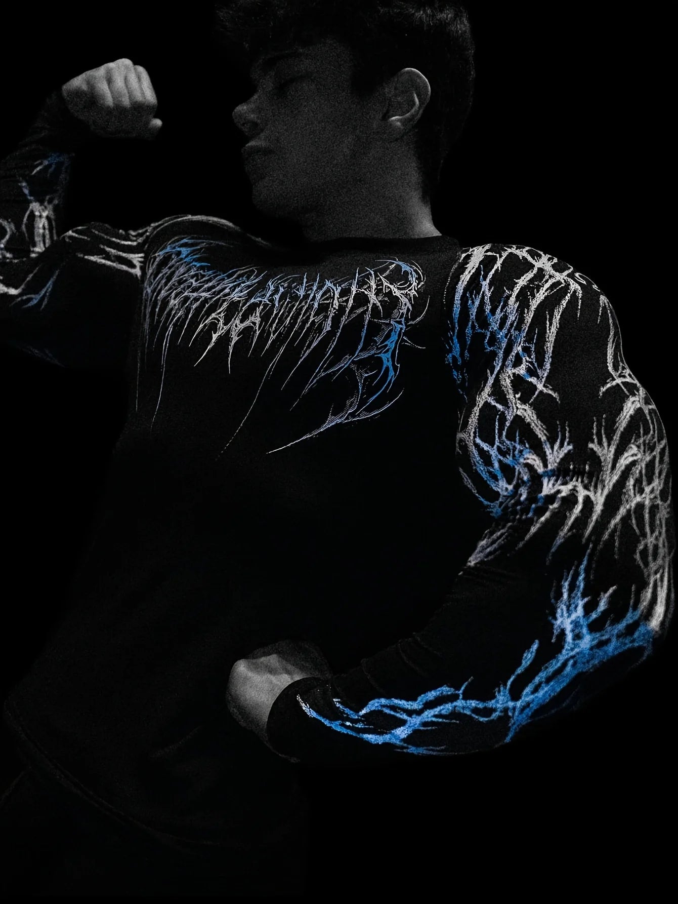 Tight Fitting Long Sleeved T-shirt S-2XL High Elasticity Muscle Fitness Shirt Quick Drying Moisture Wicking And Sweat Wicking