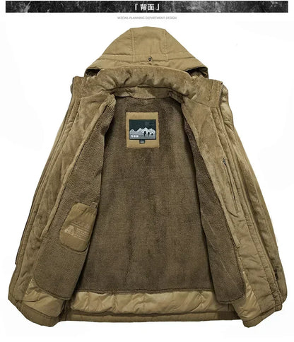 Thermal Hooded Casual New Coat Thermal Thick Jacket Men Military New Jacket Parkas Winter Men's Pile Jacket Outdoor Coat Men's