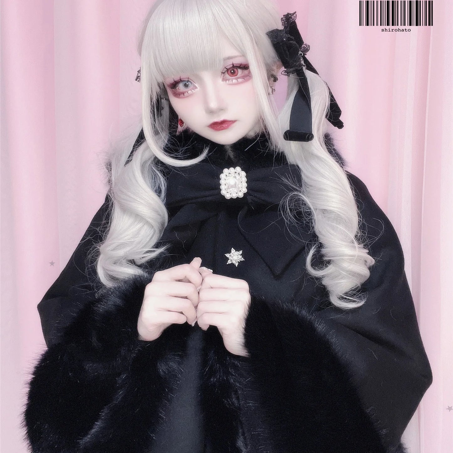 Women's Lolita Cat-Ear Wool Cape