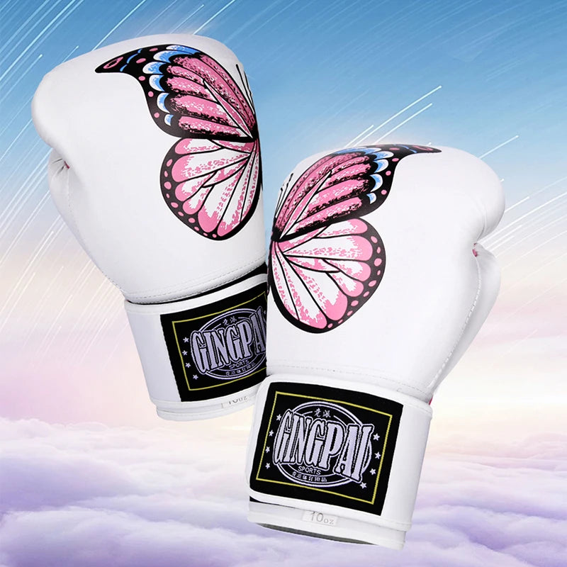 Apex Ritual – Women's 6-12oz Pink Butterfly Boxing Gloves – Muay Thai, MMA & Kickboxing Training