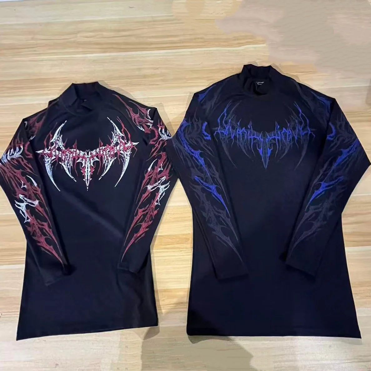 Breathedivinity High-Energy Men's Printed Training Fitness Long-Sleeved Shirt