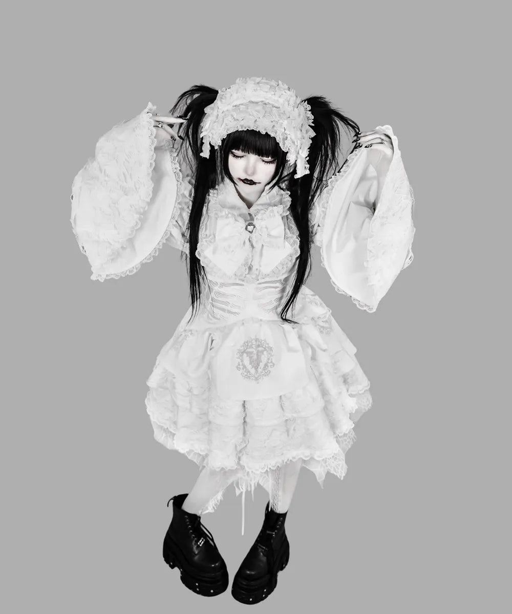 Women's Harajuku Gothic Lolita Mini Dress