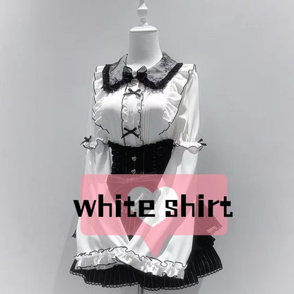 Women's Jirai Kei Lolita Long-Sleeve Blouse