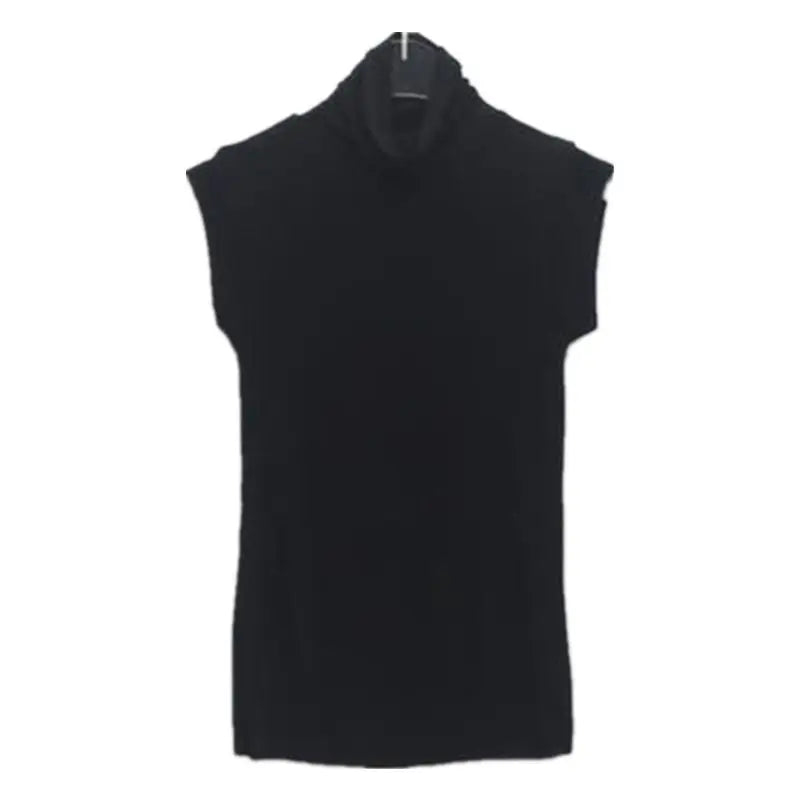 Women's Y2K Vintage Sleeveless Turtleneck Top