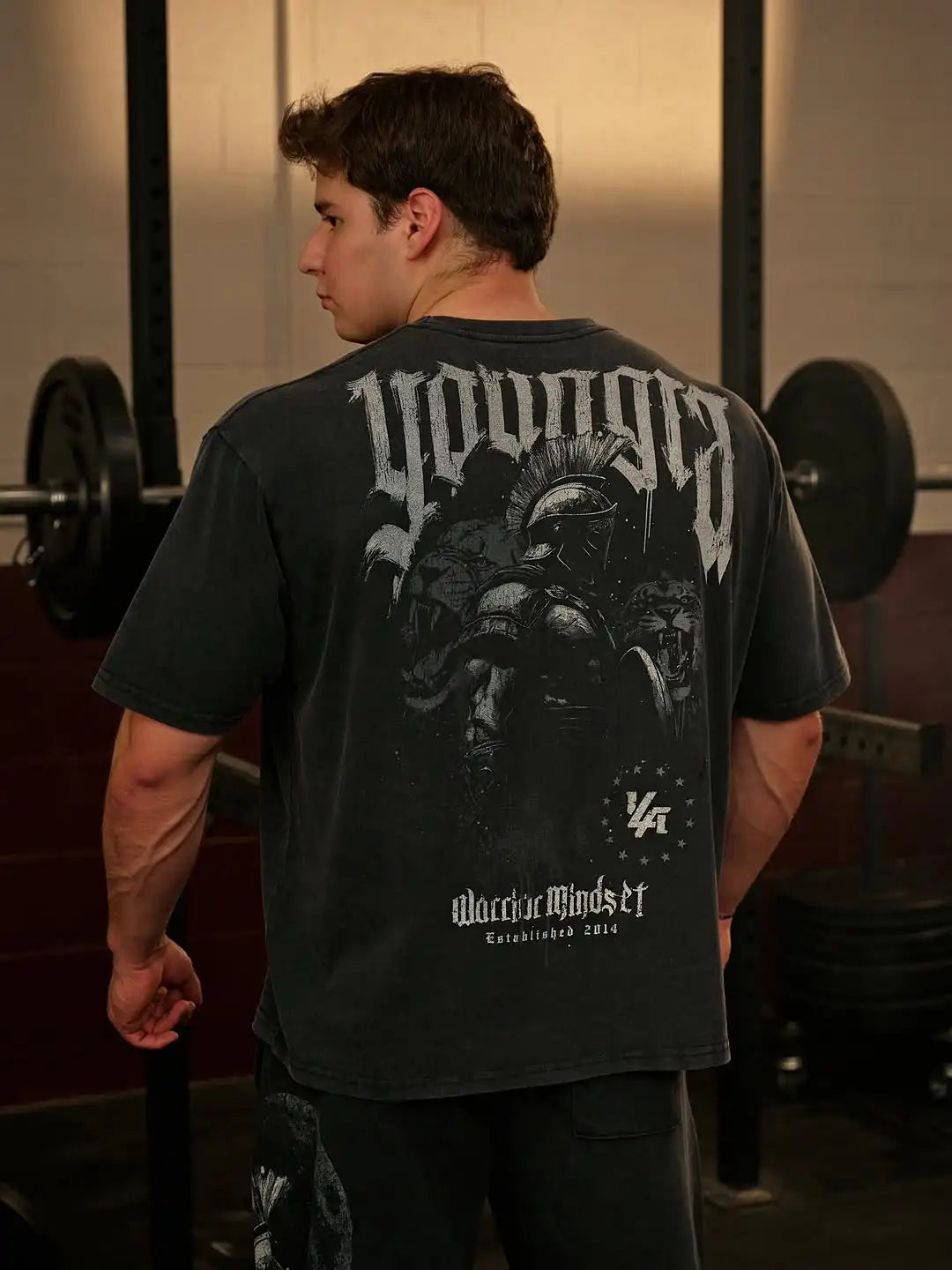 Apex Ritual Spartan Cotton T-Shirt – Loose-Fit Graphic Training Tee