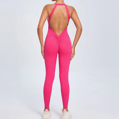Women's Workout Coffee Jumpsuit