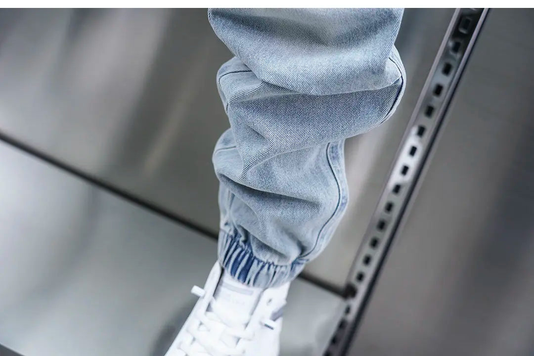 Fashionable Street Jeans Cool Zipper Harem Jeans High Quality Luxury Brand Men Clothing