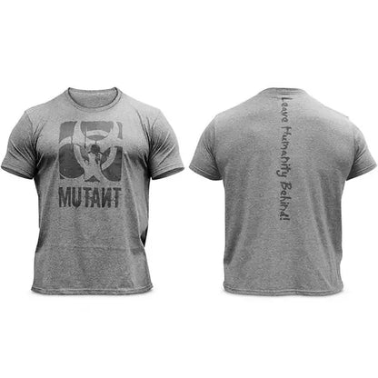 Apex Ritual – メンズ伸縮性丸首フィットネスTシャツ – 通気性コットン トレーニング スポーツTシャツ