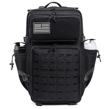 25L/45L Tactical Backpack Outdoor for Women/men Laser Cut Molle Hiking 3Day pack School Bag Gym Rucksack with Dual Cup Holder