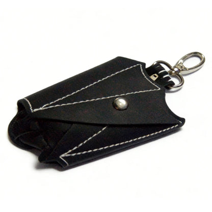 Coin Purse PU Leather Bat Gothic Bag Keychain Change Purse with Foldable Wings for Outdoor Shopping Travel Work School Events