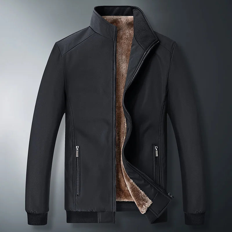 Men Windbreaker Streetwear Winter Fleece Jackets Plus Size 6XL 7XL 8XL Thicken Warm Varsity Jacket Coat For Men Parkas Overcoats