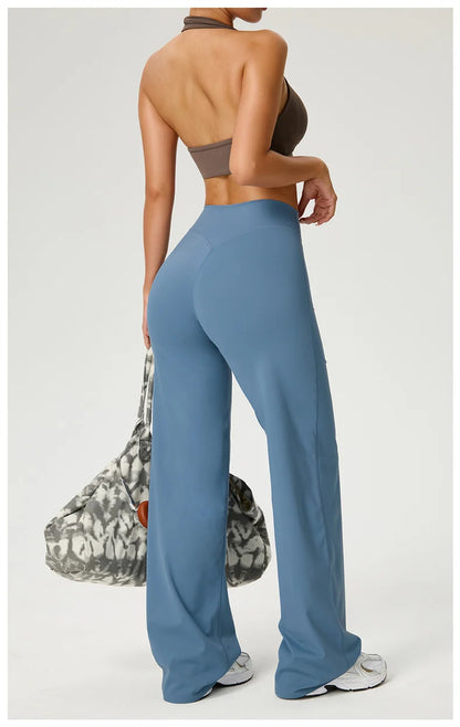 Women's Workout Wide-Leg High-Waist Leggings