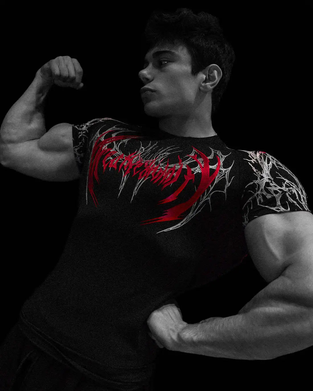 Breathedivinity sports bra compressive high-elasticity training men's and women's short-sleeved quick-drying T-shirts