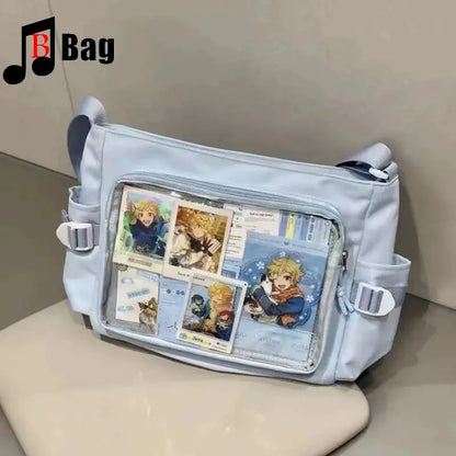 Japanese One shoulder large capacity female Ita Bags Y2K Spice Girl Uniform bag Comic Exhibition Goth Lolita Women Computer bag
