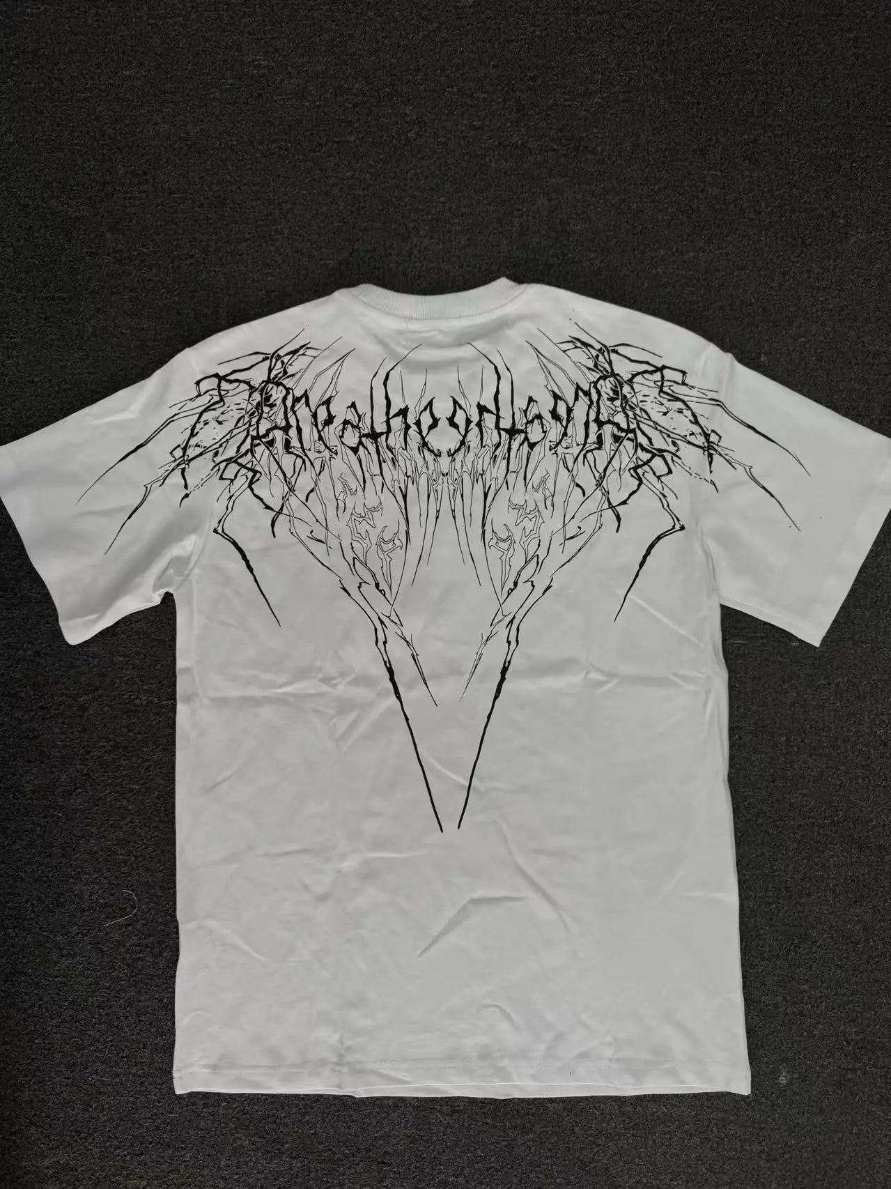 Breathedivinity American-style printed fitness loose cotton t-shirt