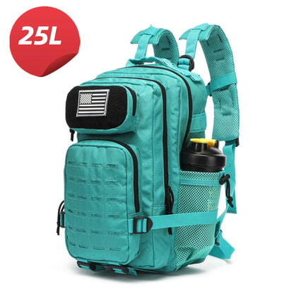 25L/50L Tactical Backpack Bag Hunting MOLLE Backpack GYM for Men Outdoor Hiking Travel Rucksack Witch 2 Bottle Holders