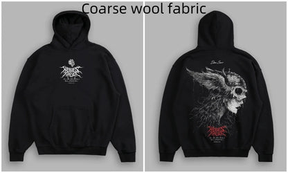 Men's Fleece-Lined Oversized Graphic Sweatshirt