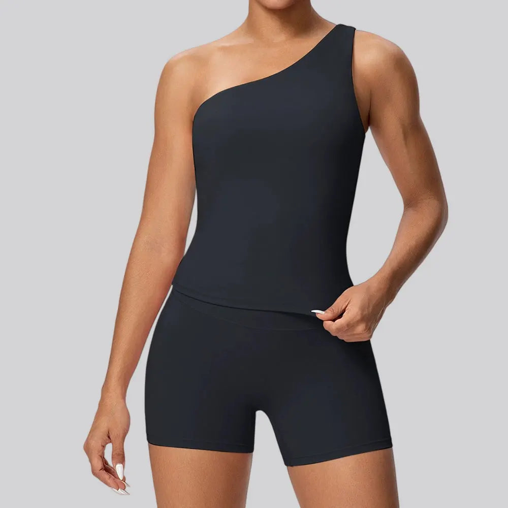Apex Ritual Women's 2-Piece Sports Set – Push-Up Bra & Shorts