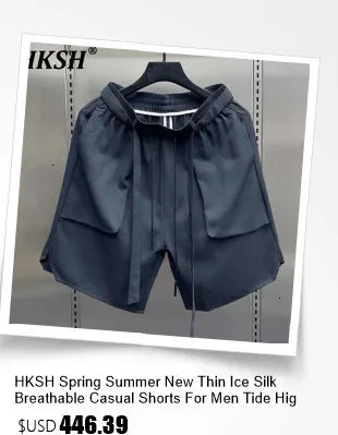 HKSH Spring Summer New Men Dark Punk Waste Land Style Trend Spliced Niche Design Sleeveless T-shirt Dark Cotton Tank Tops HK4539