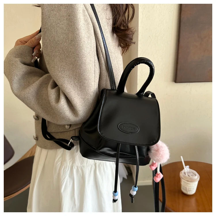 Faionable Retro Commuter Bapa 2023 New Sle Casual Versatile Korean Version Single oulder Bag Soft PU Magnetic Bul...