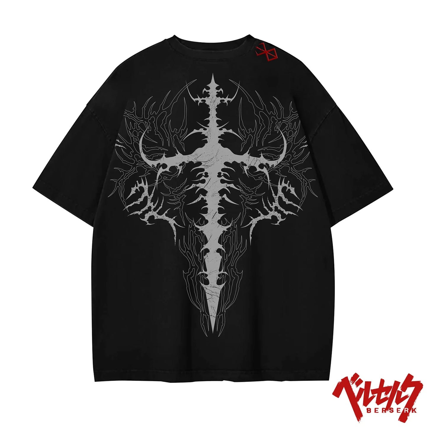 T shirt Men Dark Oversized Cotton Tee Skull Print Workout Gym Top Streetwear Fitness Clothing Alternative Fashion