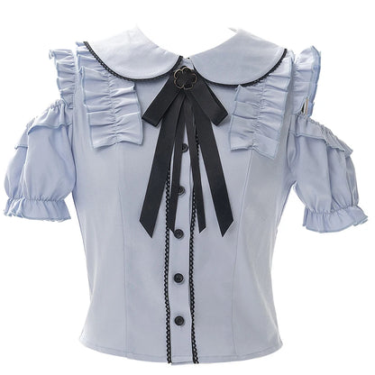 Women's Jirai Kei Lolita Long-Sleeve Blouse