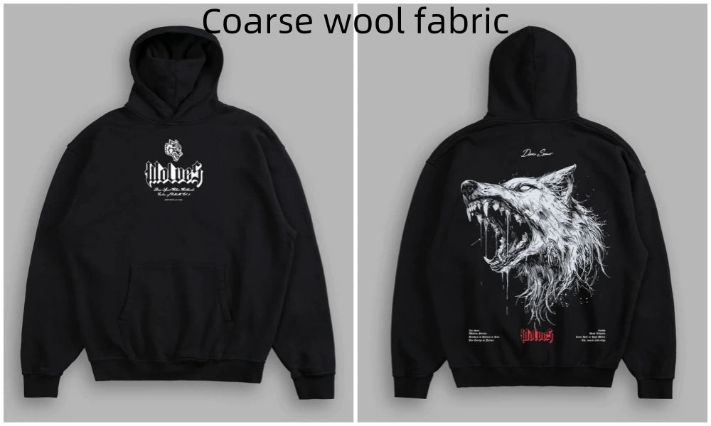 Men's Fleece-Lined Oversized Graphic Sweatshirt