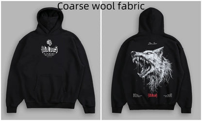 Men's Fleece-Lined Oversized Graphic Sweatshirt