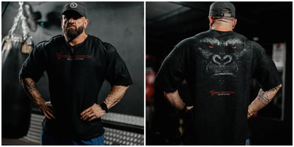 Apex Ritual – オーバーサイズ ジムTシャツ – ゆったり 通気性 ボディビルディング フィットネスTシャツ