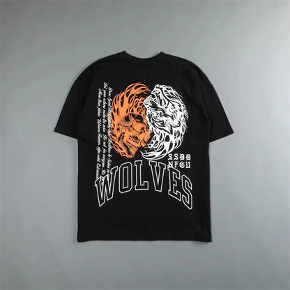 Women's Wolf Graphic Cotton Training T-Shirt