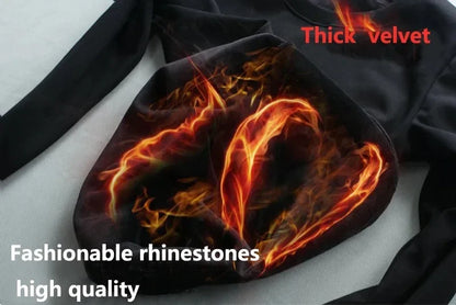Men's suit, sports shirt, sports pants, two-piece set, fashionable letter, hot fashion skull rhinestones, hooded sportswear, men