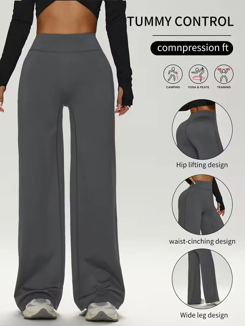 Women's Workout Wide-Leg Slim Fit Yoga Pants