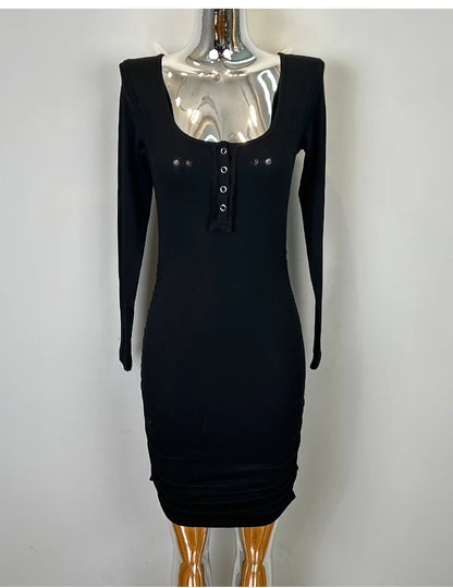 Women's Half-Zip Bodycon Mini Dress