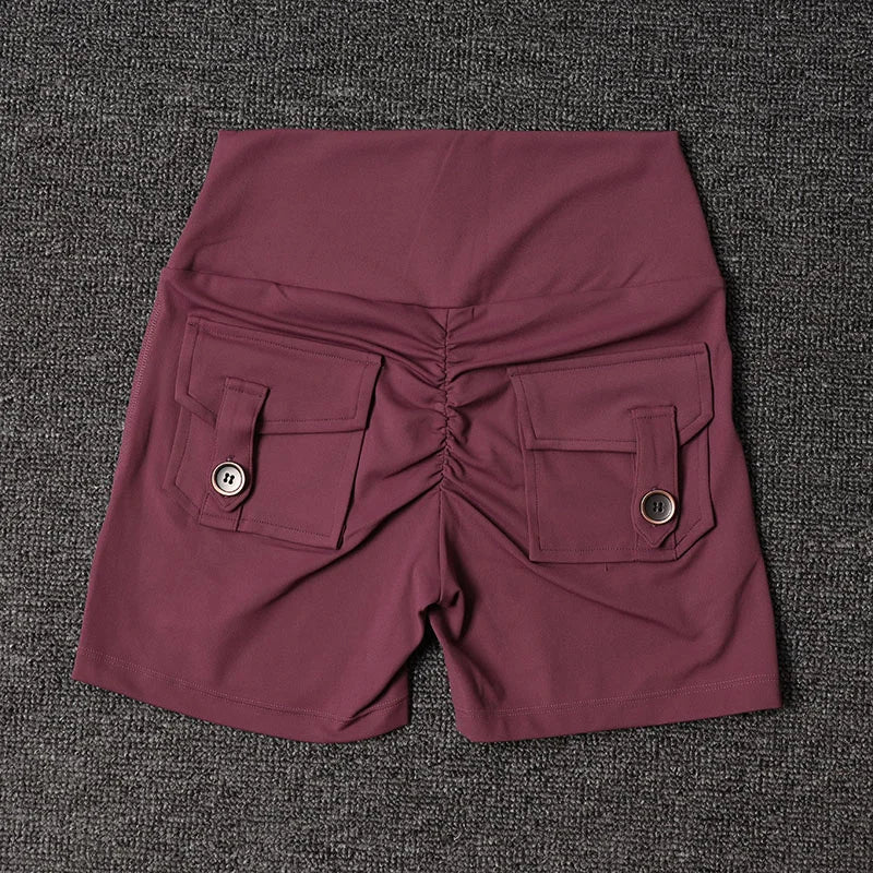 Women's Workout Slim Fit High-Waist Shorts