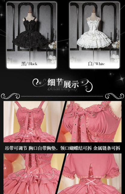 Women's Harajuku Gothic Chain JSK Dress